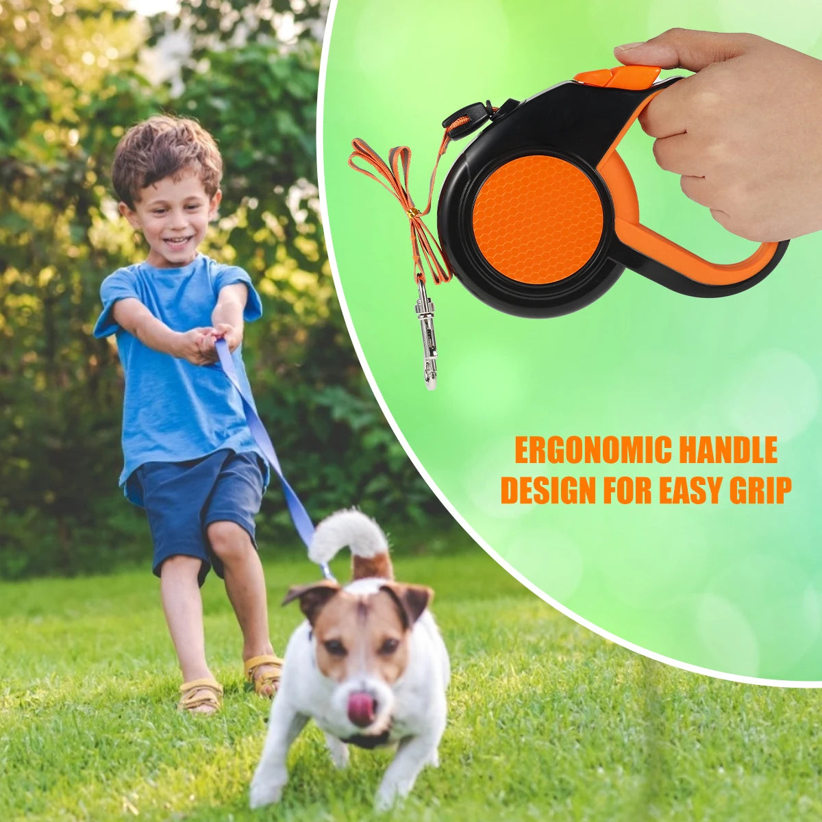 Willstar Retractable Dog Leash Heavy Duty Reflective Tape