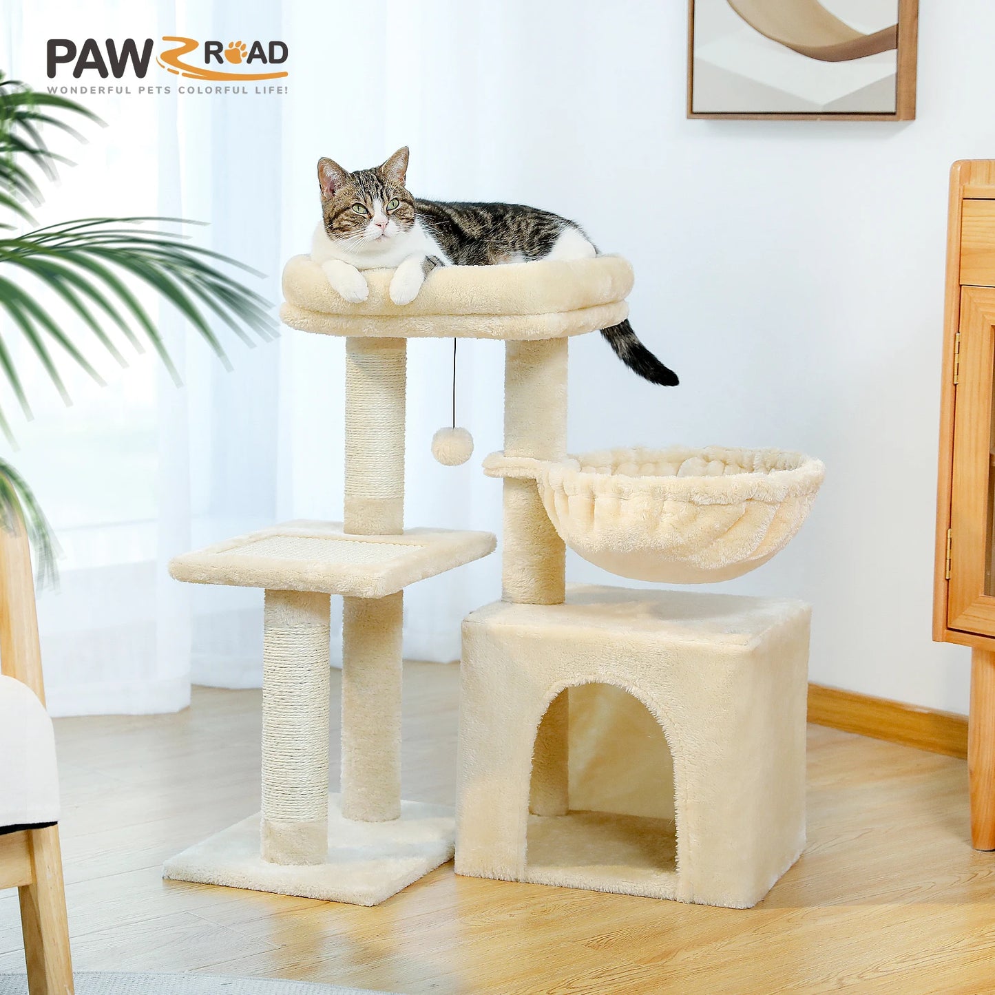 PAWZ Road Cat Tree Tower For Indoor Cats Two Styles
