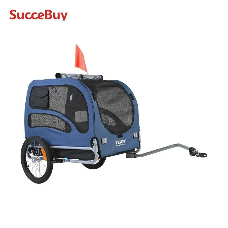 SucceBuy Pet Bicycle Trailer for Dogs 100 Lb Capacity