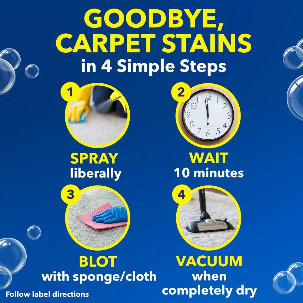 XMSJ Carpet Stain Remover Spray Fast Acting Pet Food Stains