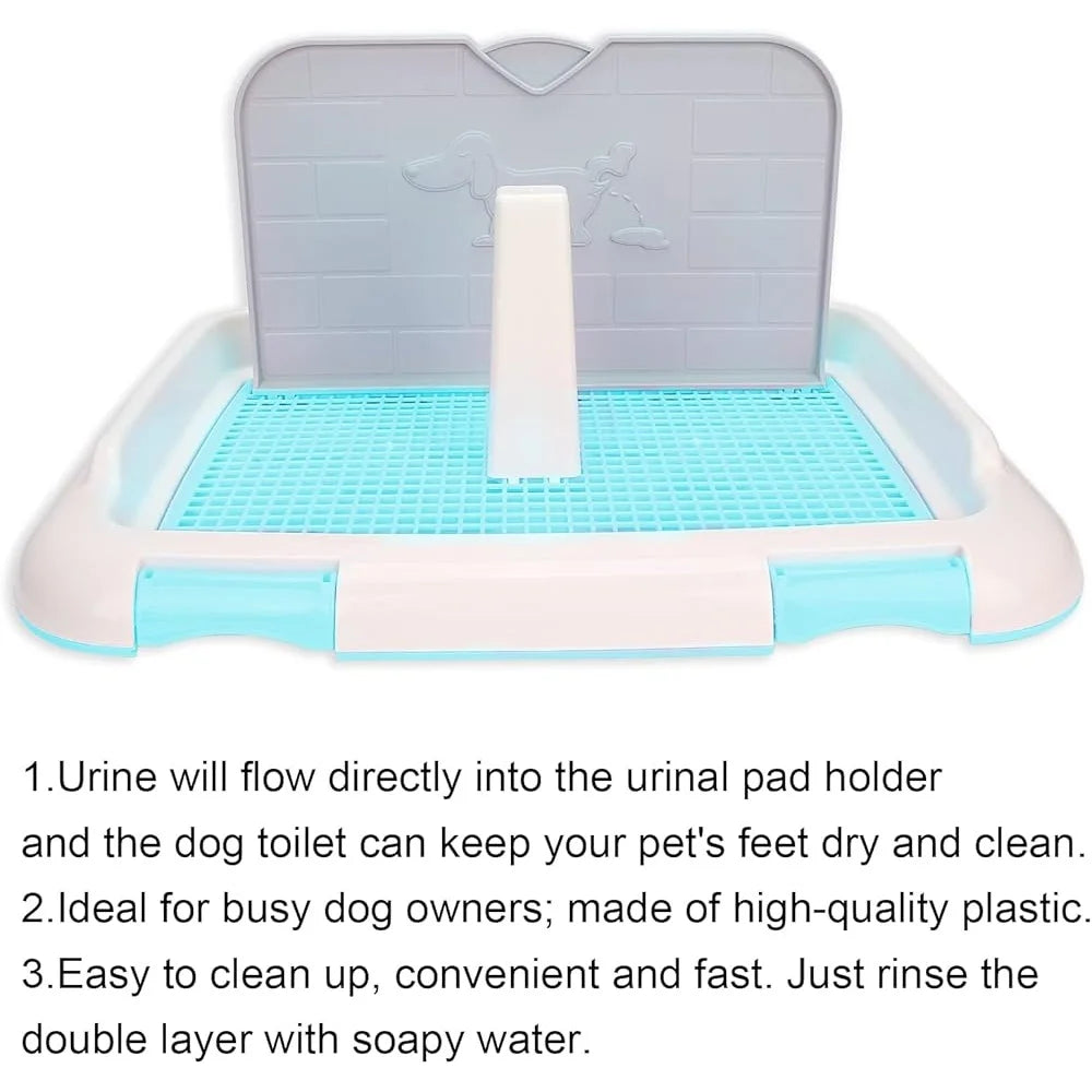 Feature Indoor Dog Toilet Potty Tray Urine Pad Easy Clean