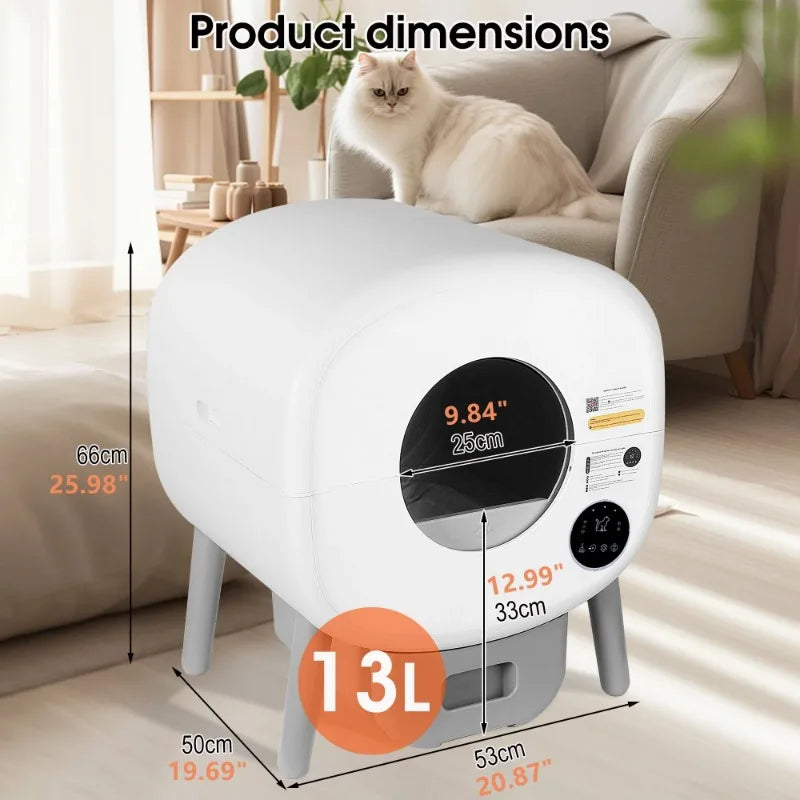 Lunapurr Self Cleaning Litter Box for Multi Cat Odorless