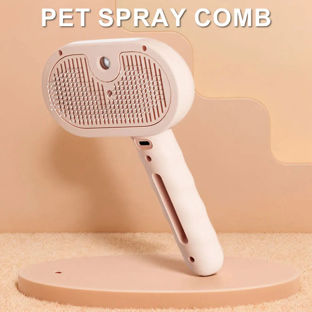 Shunmaii Three In 1 Cat Steam Brush For Grooming Cats