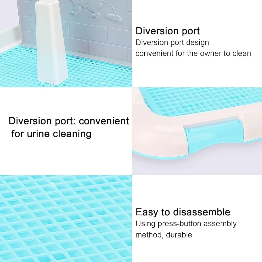 Feature Indoor Dog Toilet Potty Tray Urine Pad Easy Clean