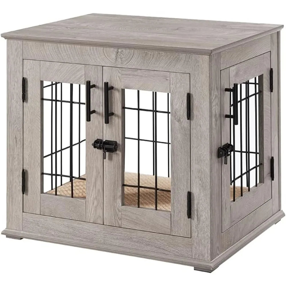 Hign-concerned Furniture Style Dog Crate End Table Doors