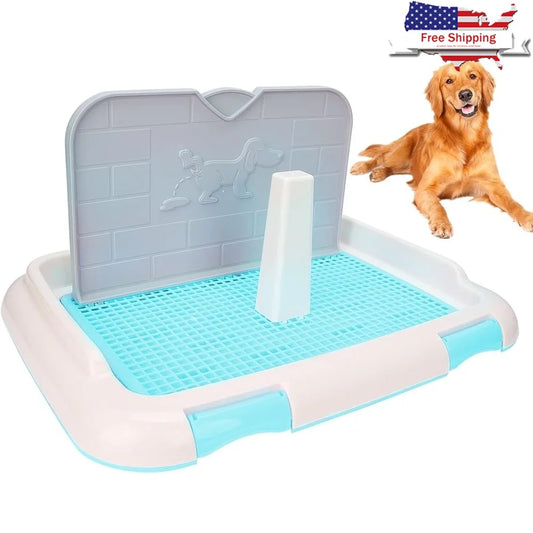 Feature Indoor Dog Toilet Potty Tray Urine Pad Easy Clean