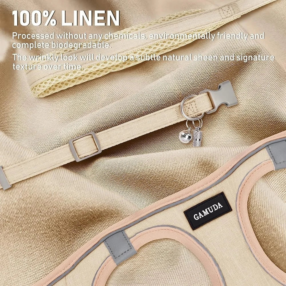 Fujian No Pull Step-In Pet Harness Leash Collar Set