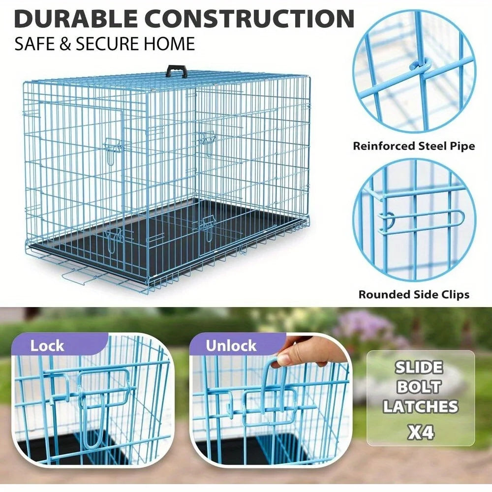 Hign-concerned Chemical Folding Wire Kennel for Large Dogs
