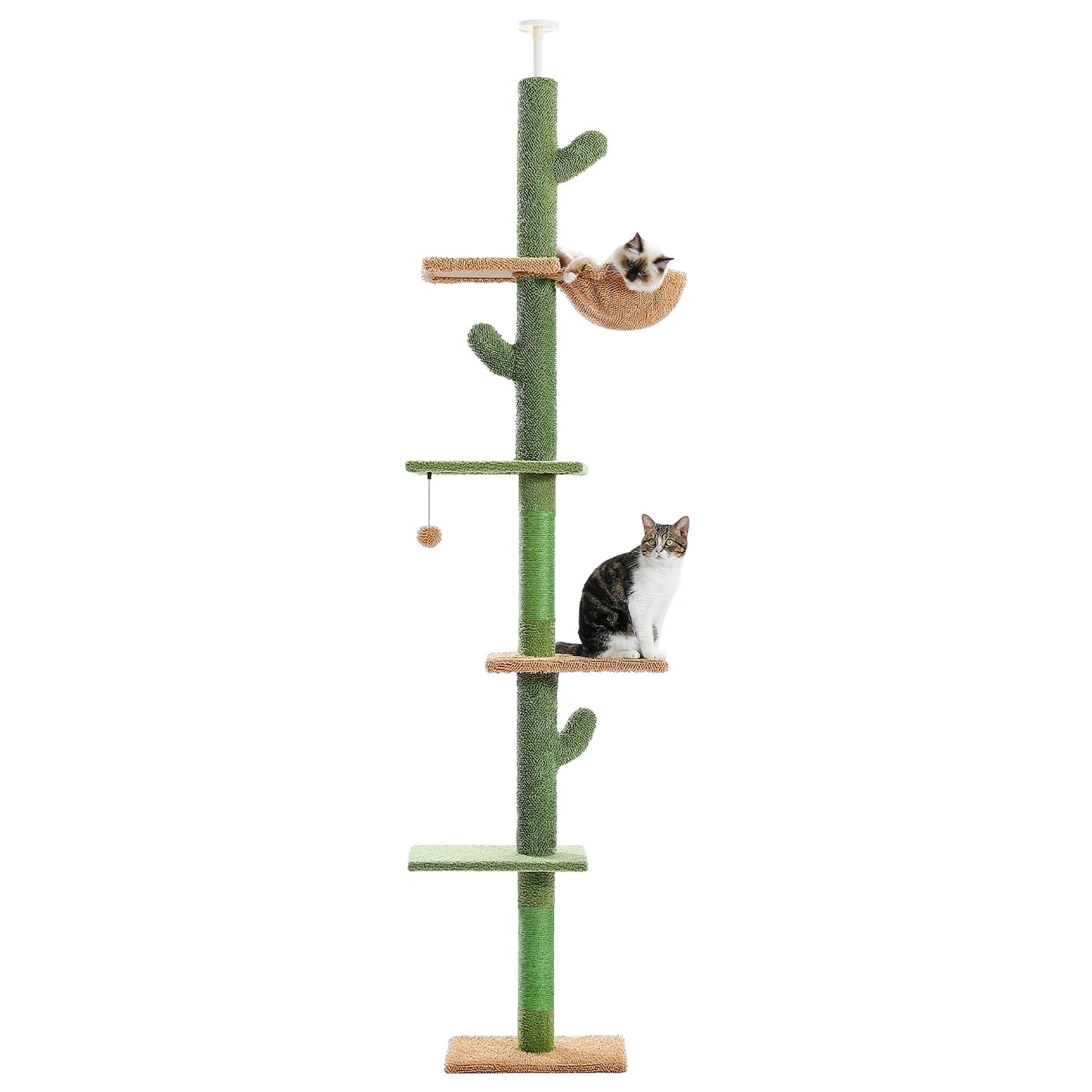 PAWZ Road Cat Tree 5 Tier Floor To Ceiling Climbing Tower