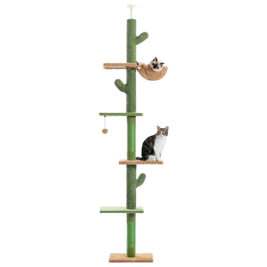 PAWZ Road Cat Tree 5 Tier Floor To Ceiling Climbing Tower